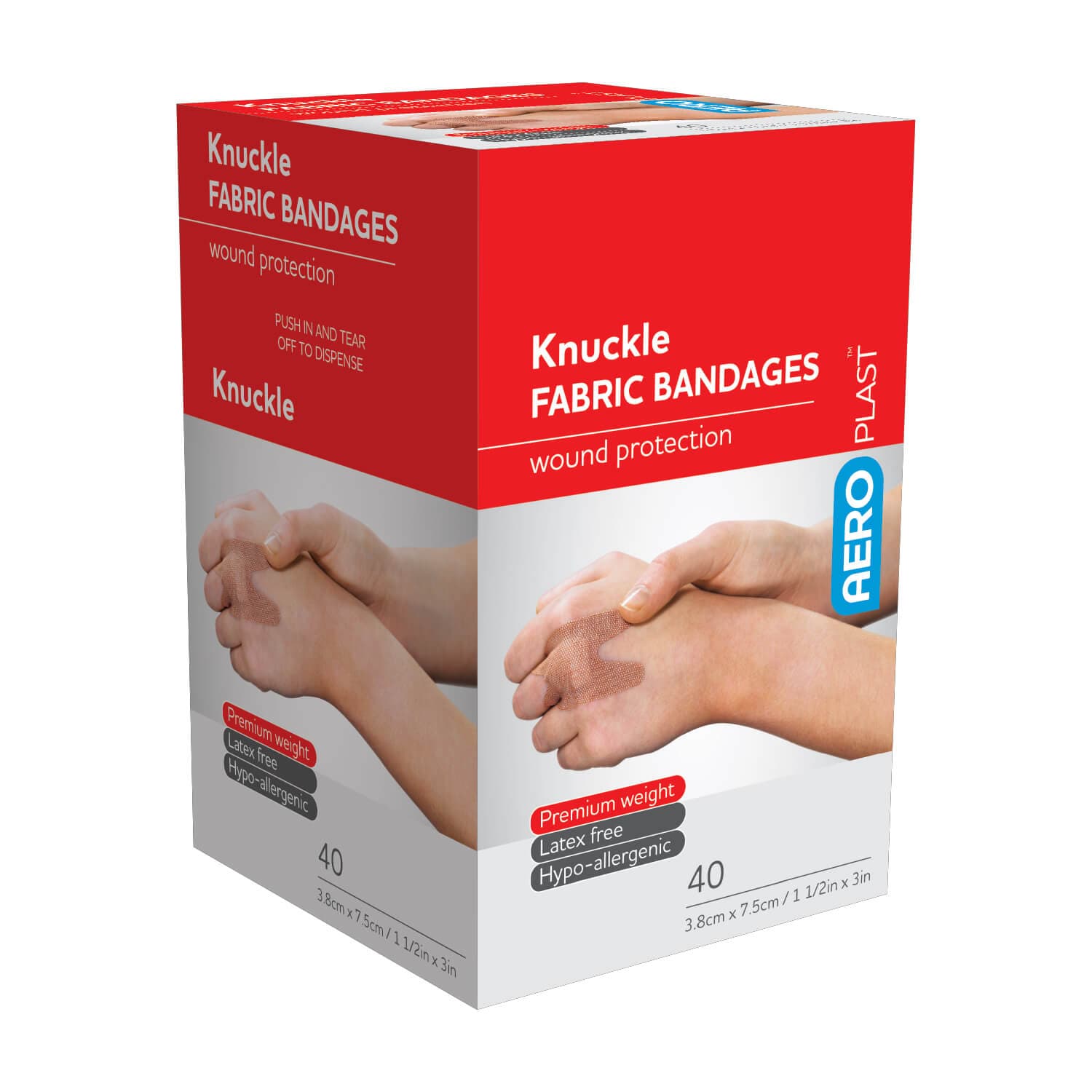 AeroPlast™ Fabric Knuckle Bandages 40/bx, AFP350