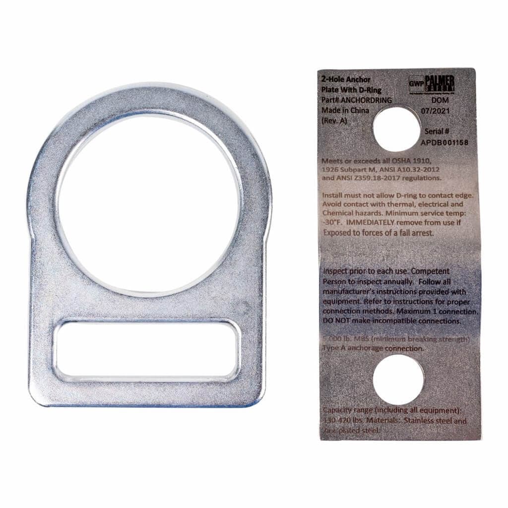 2-Hole Anchor Plate with D-Ring — view 3
