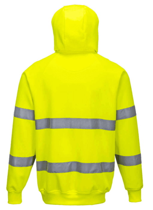 Hi Vis Yellow Pullover Hoodie — view 2