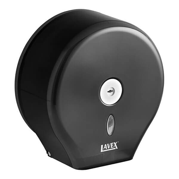 LX Black 9" Single Roll Jumbo Toilet Tissue Dispenser — view 2