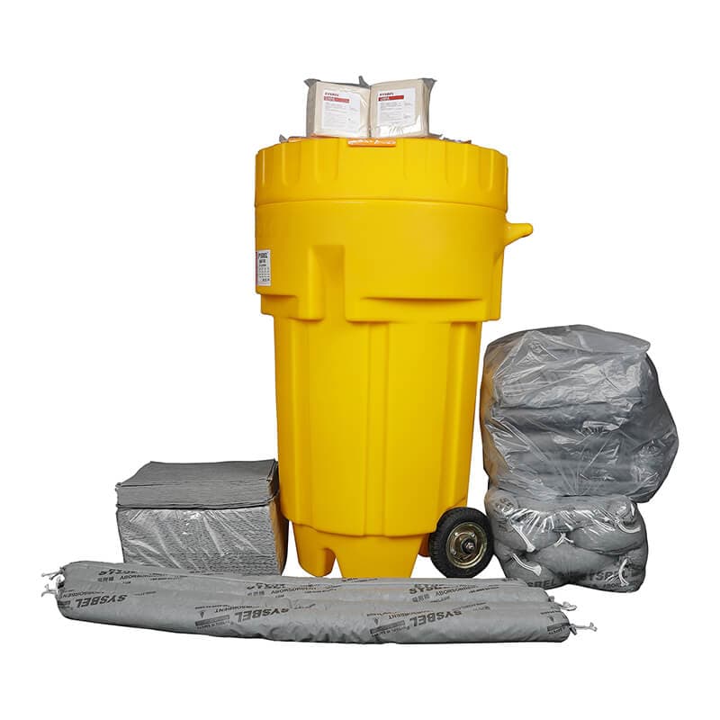 Tryall's Universal Spill Kits with 65 Gallon Wheeled Poly-Drum — view 3