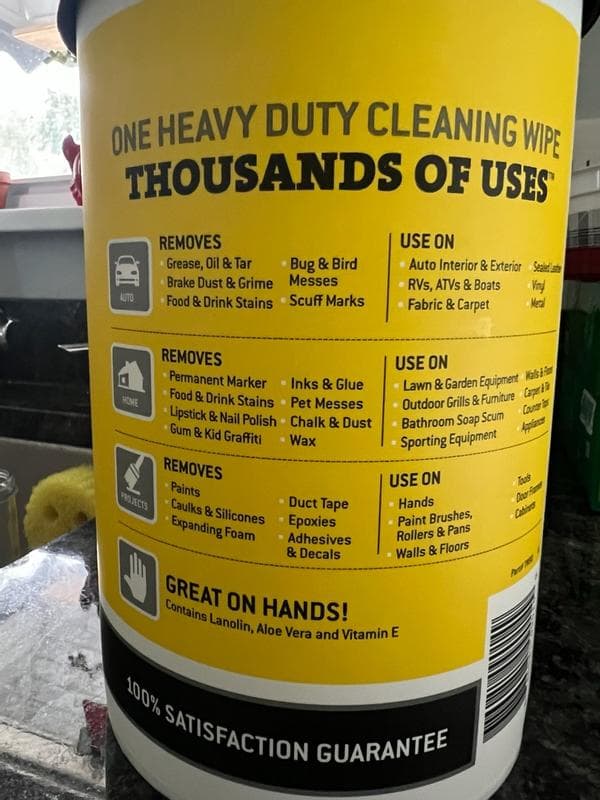 TUB O' TOWELS Heavy Duty Cleaning Wipes — view 7