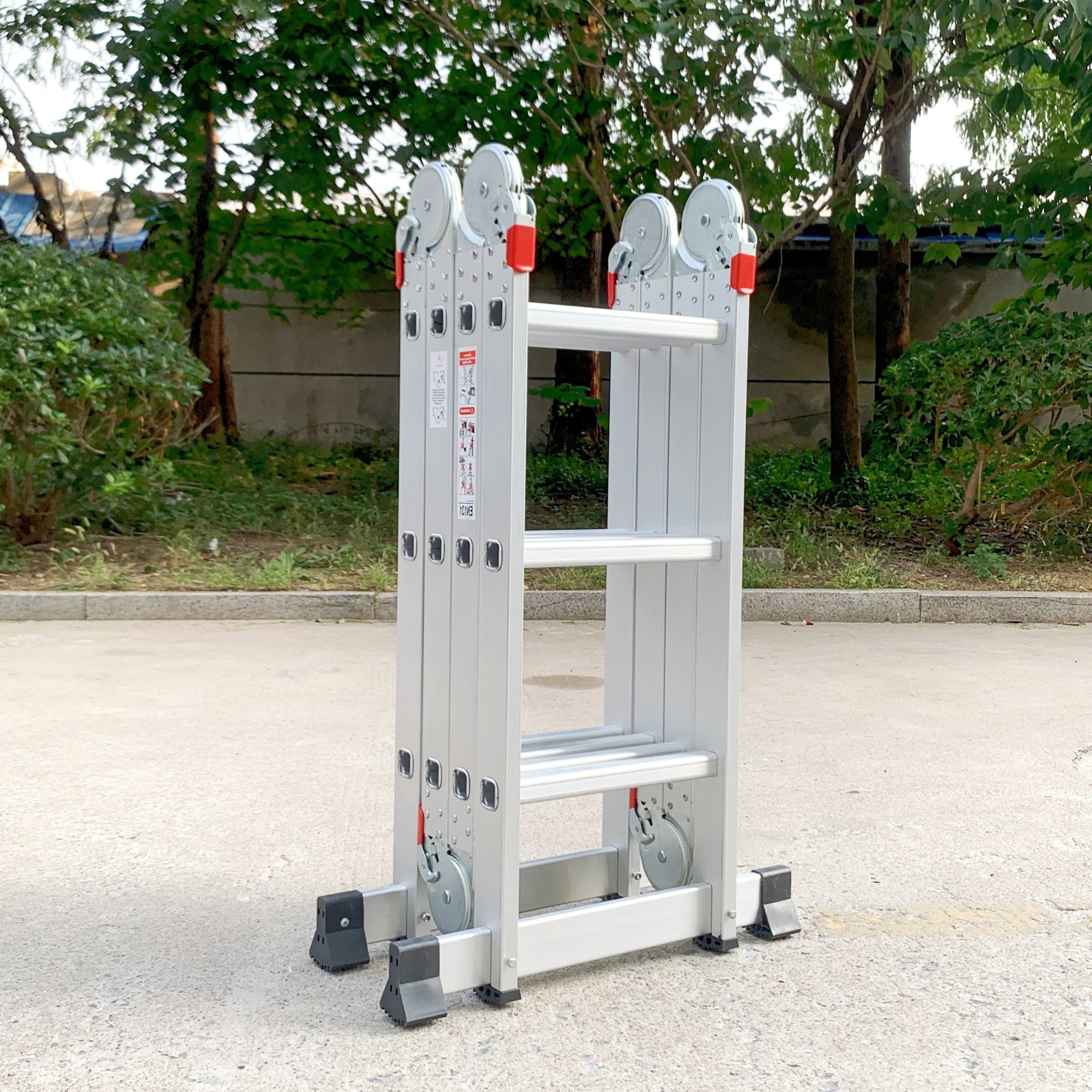 Multipurpose Aluminum Scaffold Ladder – 4-in-1 Design with Platform — view 2