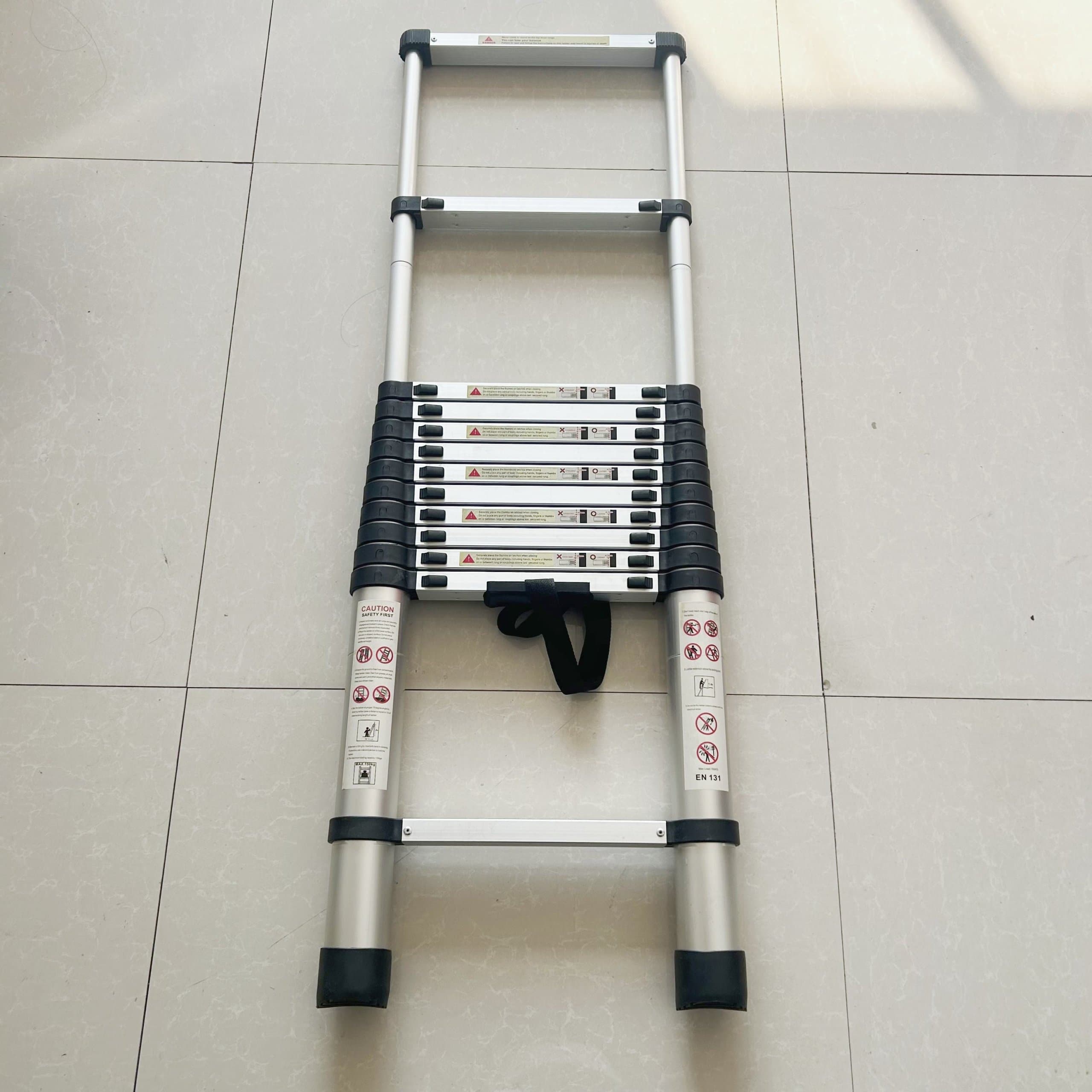 Aluminum Telescopic Extension Ladder, 5m — view 3