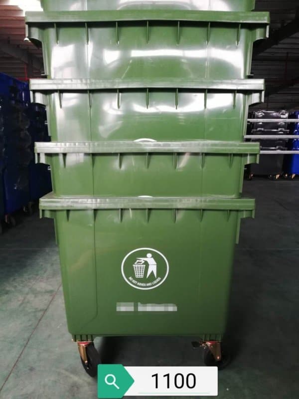 Wheelie Garbage Bin, 1100L