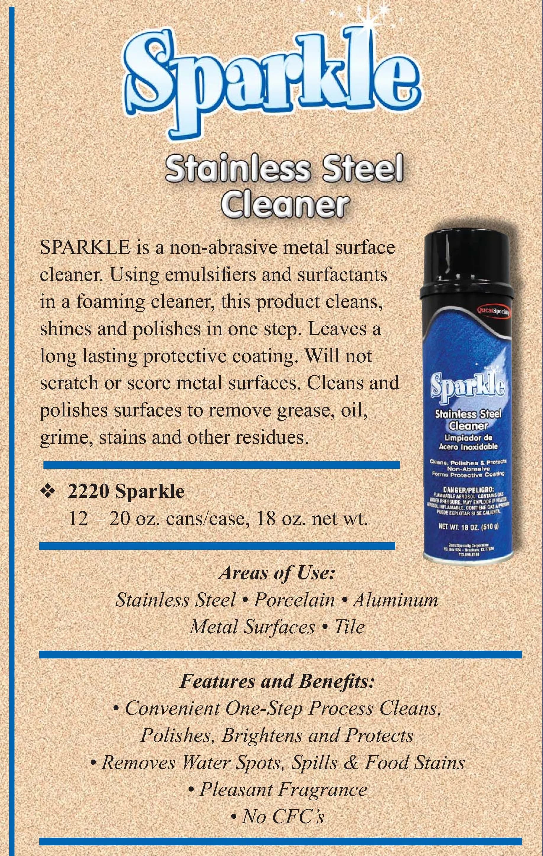 QS SPARKLE Stainless Steel Cleaner — view 2