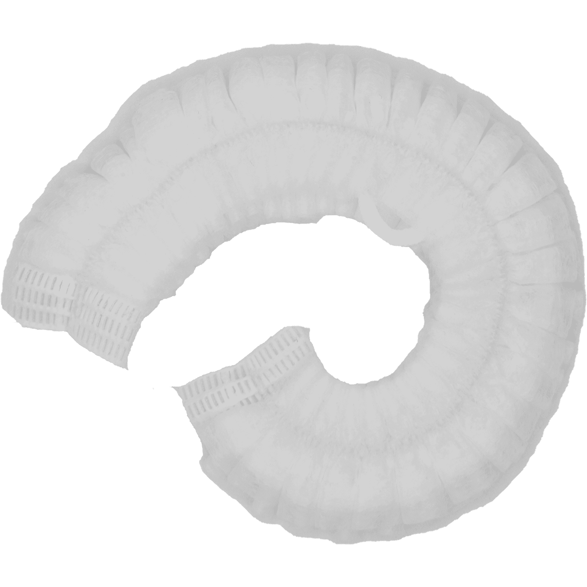 Disposable Polypropylene Beard Net Cover w/ Elastic Band — view 2