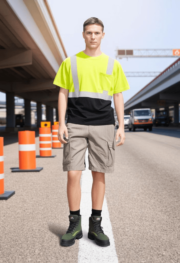 Hi-Vis 100% Short Sleeve Cotton T-Shirt — view 2