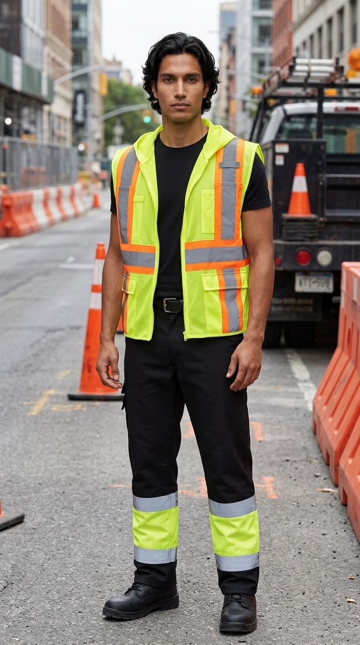 High Visibility UV Protected Hoodie Vest Class 2 Yellow – PR704 Safety Vest — view 3