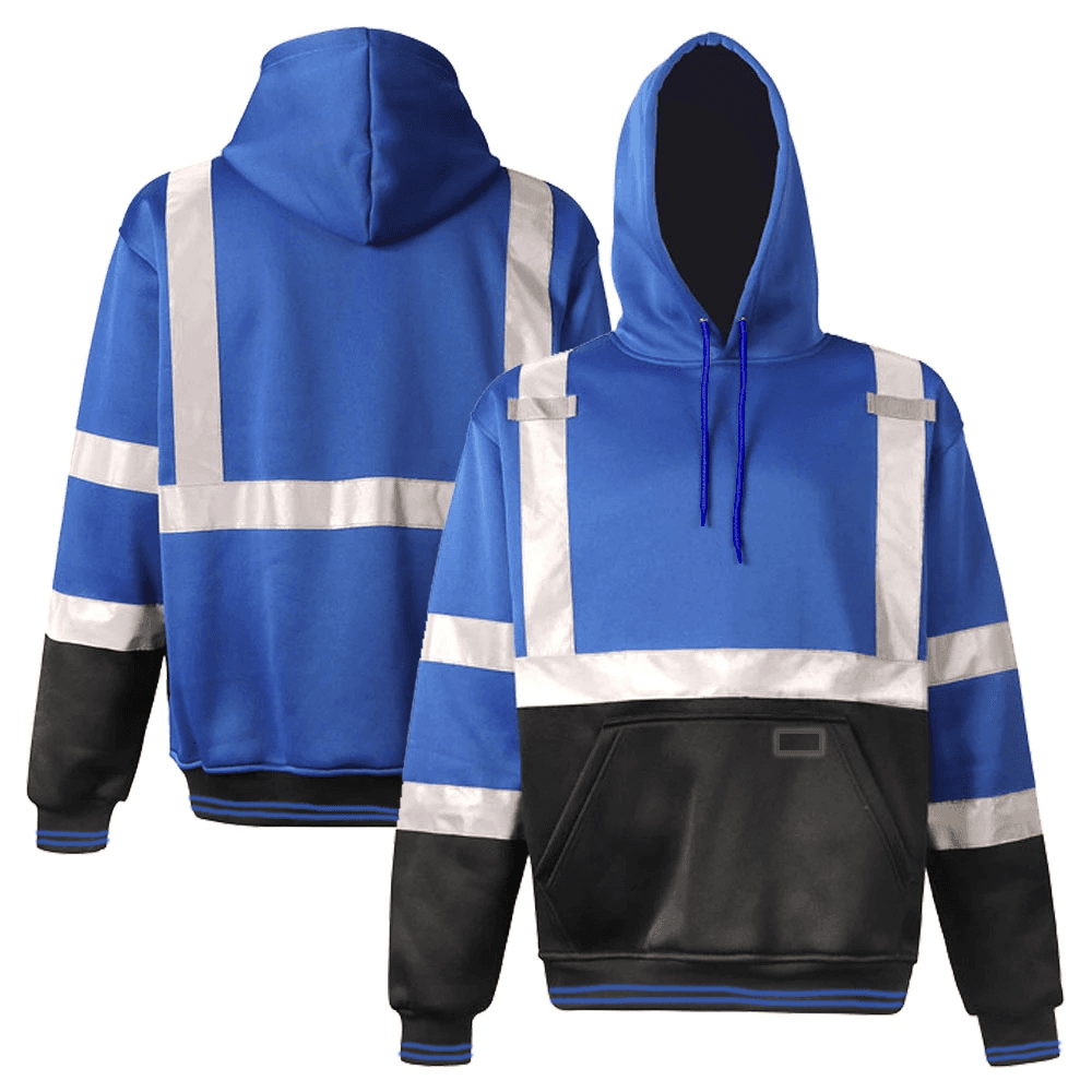 Enhanced Visibility Pullover Royal Blue Hoodie, PB320