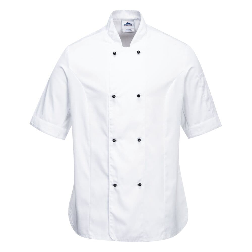 C737 - Rachel Women's Chefs Jacket S/S — view 3