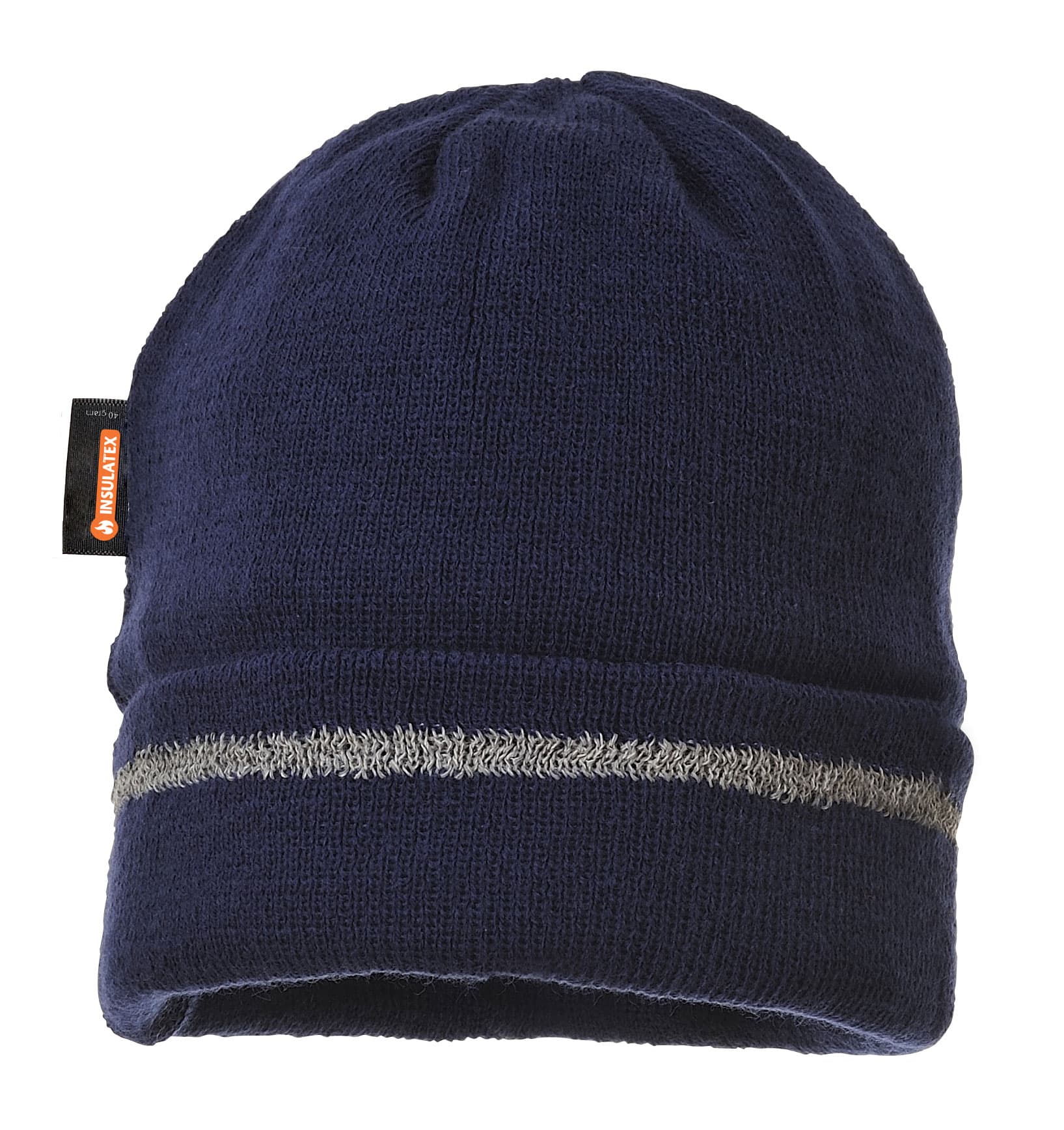 Insulated Lined Reflective Trim Knit Hat – High Visibility Winter Beanie