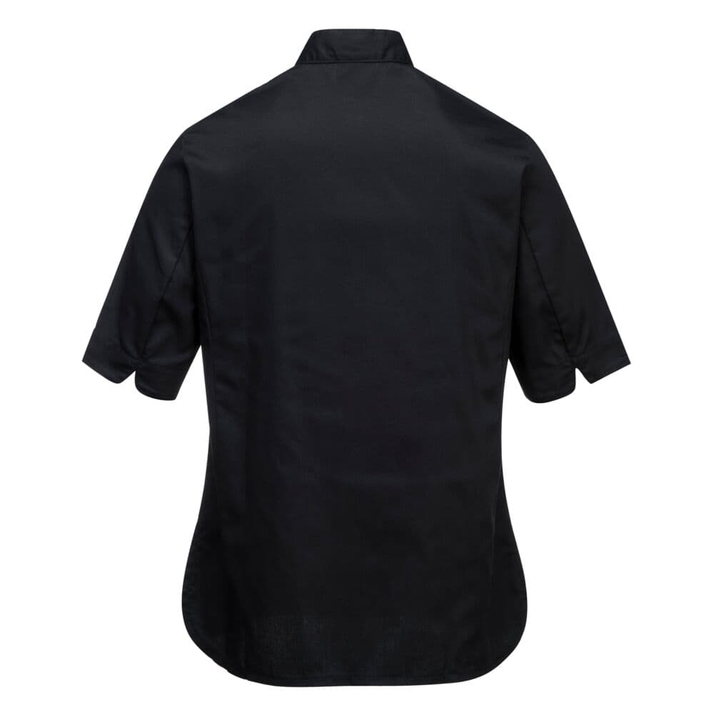 PC737B Avaa Women's Chef Jacket Short Sleeve – Professional Women's Culinary Uniform — view 2