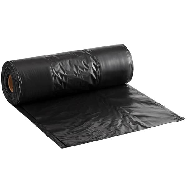 LX Pro 33 Gallon 2.5 Mil 33" x 39" Low-Density Heavy-Duty Industrial Contractor Black Trash Bag Can Liner - 100/Case — view 2