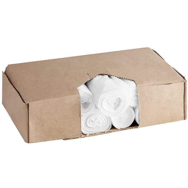 LX Li'l Herc 33 Gallon 1.2 Mil 33" x 39" Low-Density Medium-Duty Clear Can Liner / Trash Bag - 100/Case — view 3