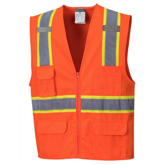 Linstead Contrast Hi-Vis Vest, PS372 — view 2