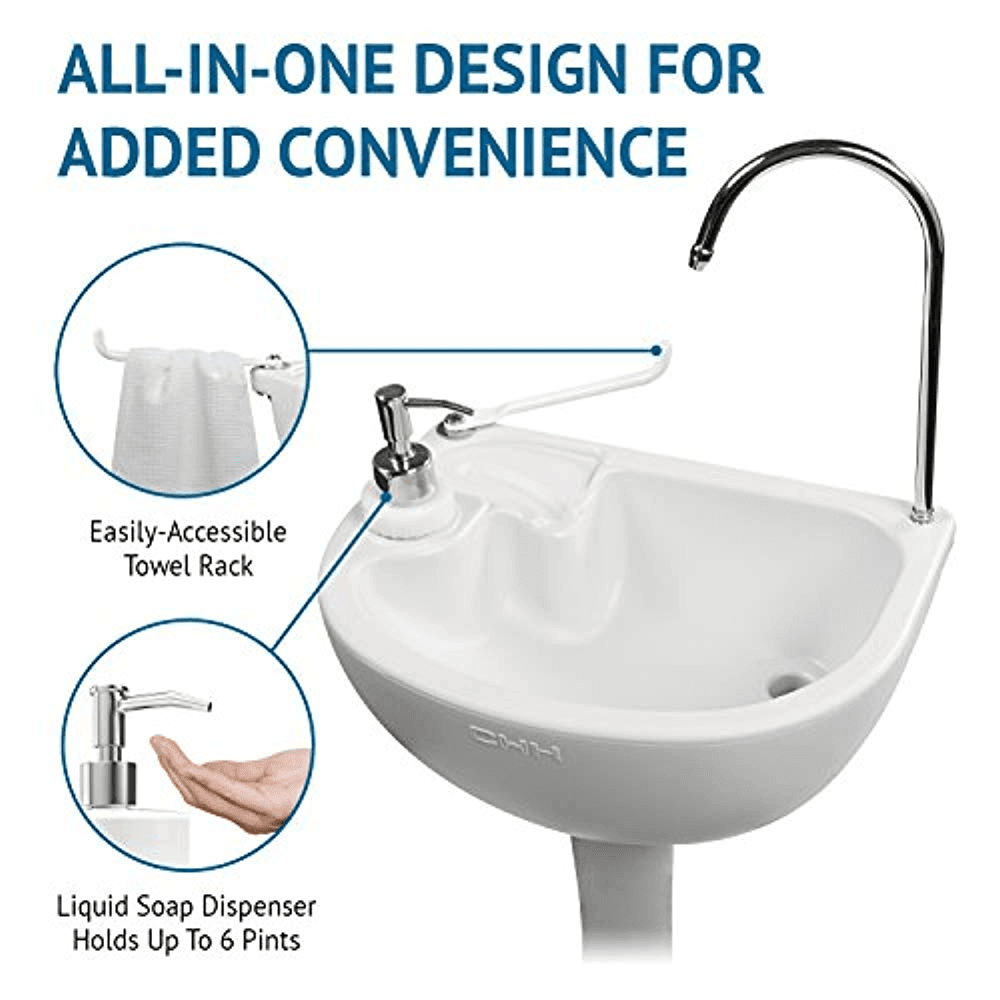Portable Dual Hand Washing Station with Water Base, HWS701