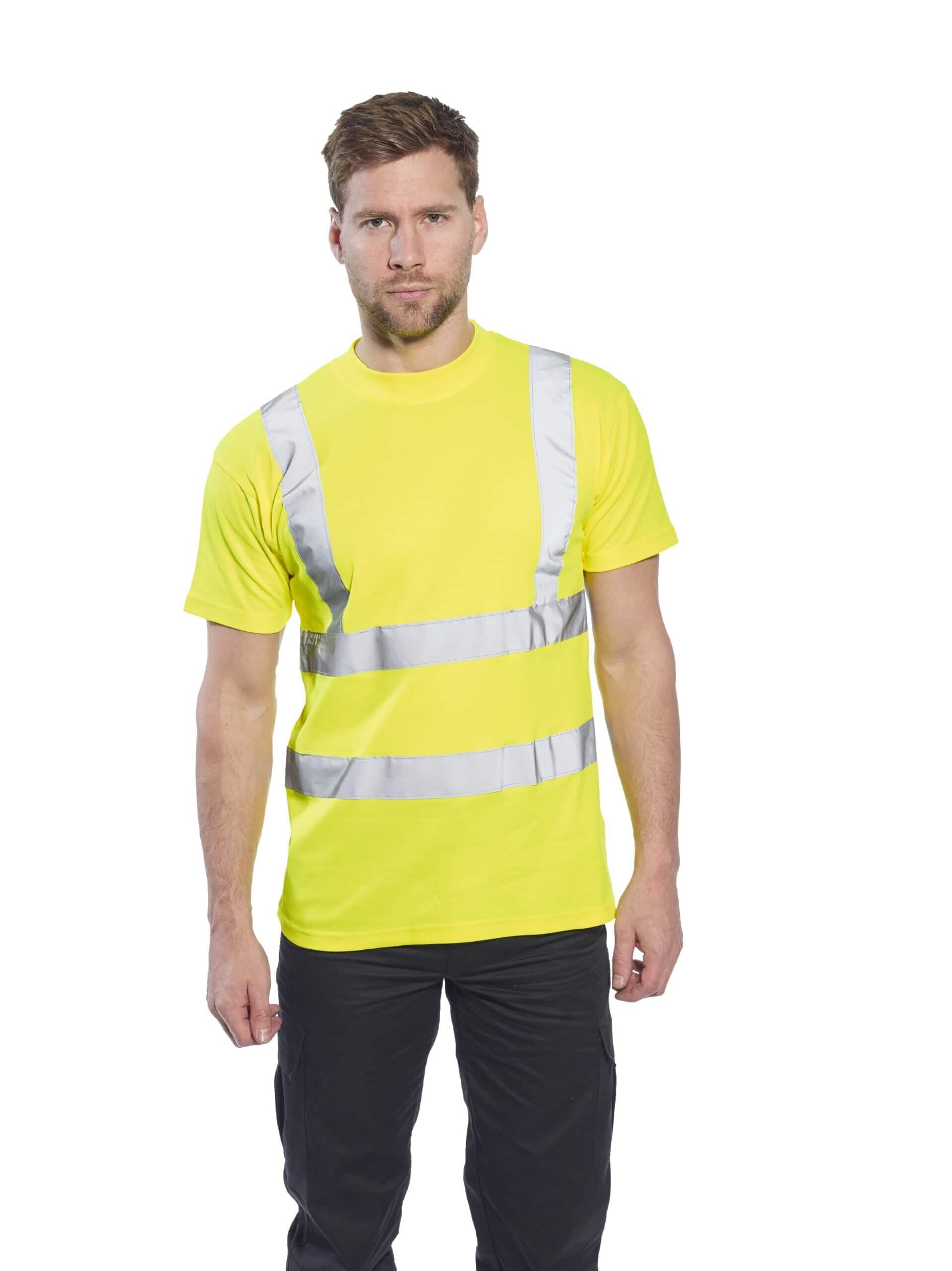 High Vis Cotton Comfort Short Sleeved T-Shirt w/ Pocket