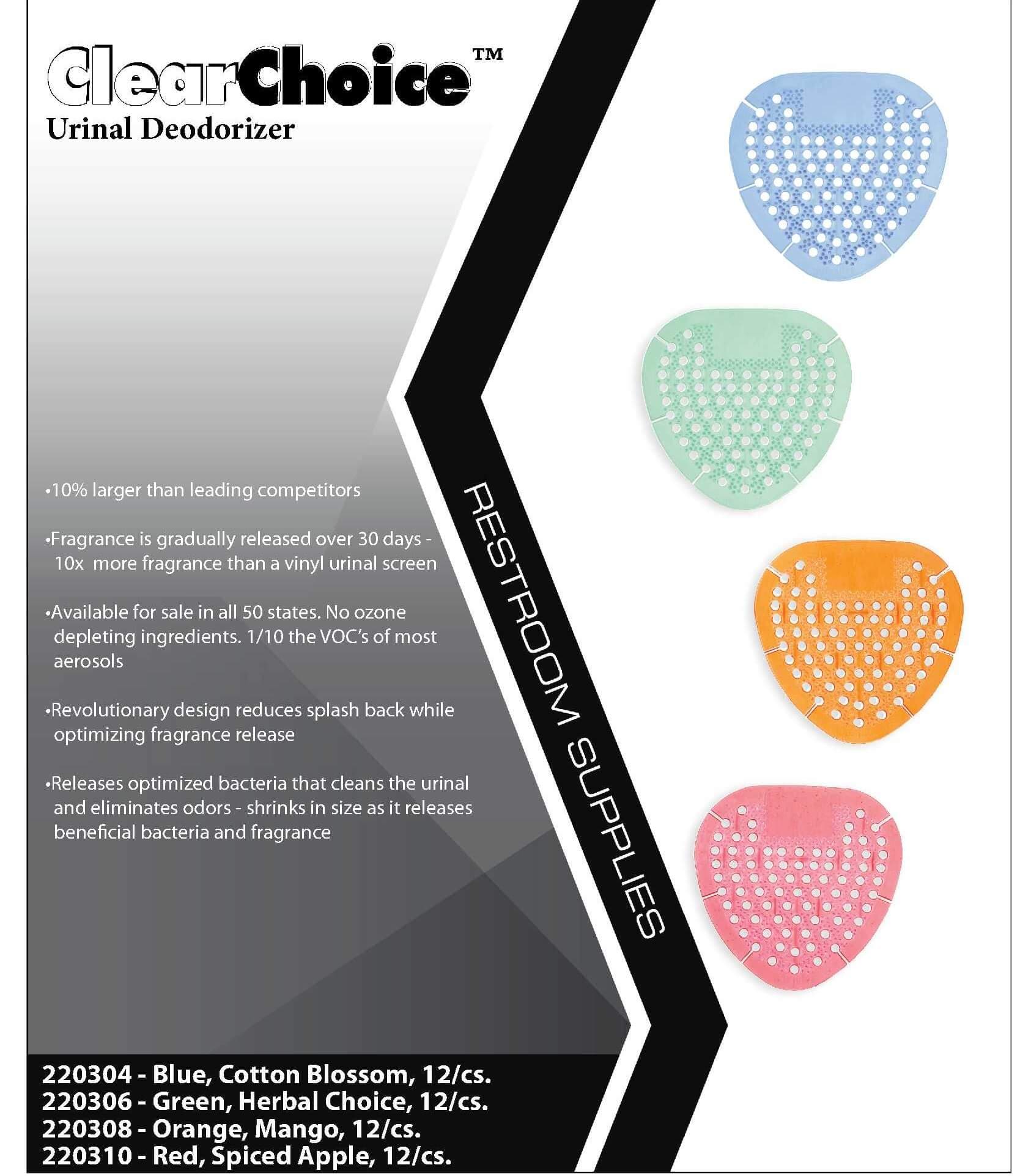 CLEAR CHOICE™ URINAL DEODORIZER