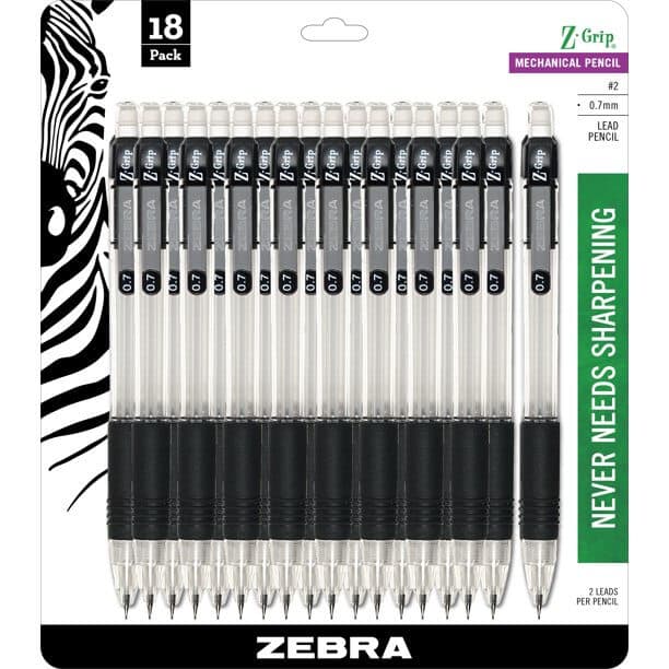 Zebra Z-Grip Mechanical Pencil, 0.7mm