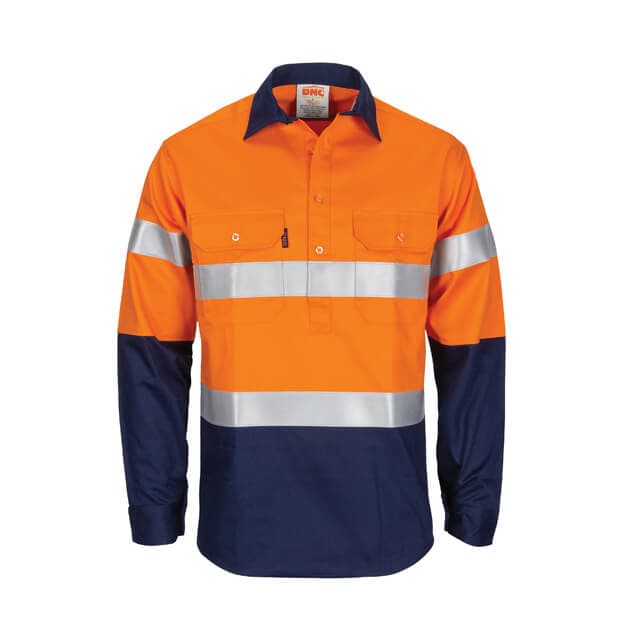 High Visibility Industrial Work Shirt (Long Sleeve), PLS335 — view 3