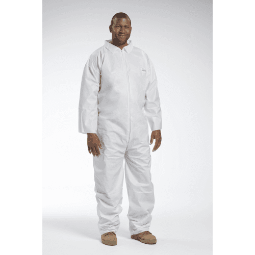 FR Disposable White Coveralls, IW1601