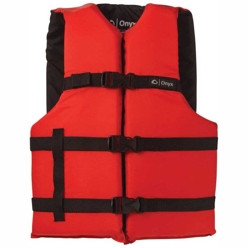 Kemp USA 4 Adult Universal Vests with Carrying Case - 2 Blue & 2 Red — view 3