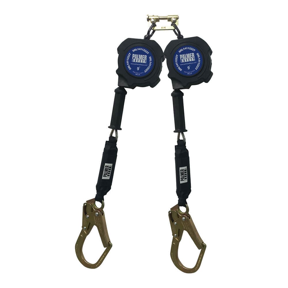 Dual SRL LE 9’ Galvanized Cable w/ Steel Rebar Hook & SRL170 Connector — view 1