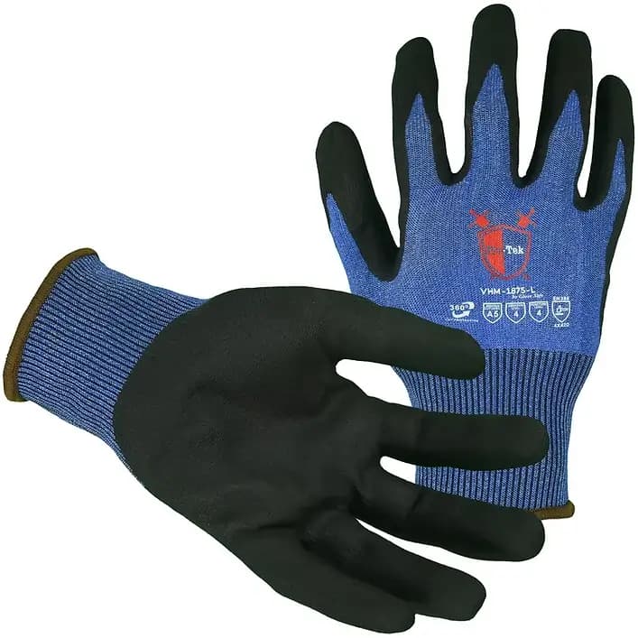 Lightweight, 18 gauge, A5 Cut Resistant, Foam Nitrile Palm