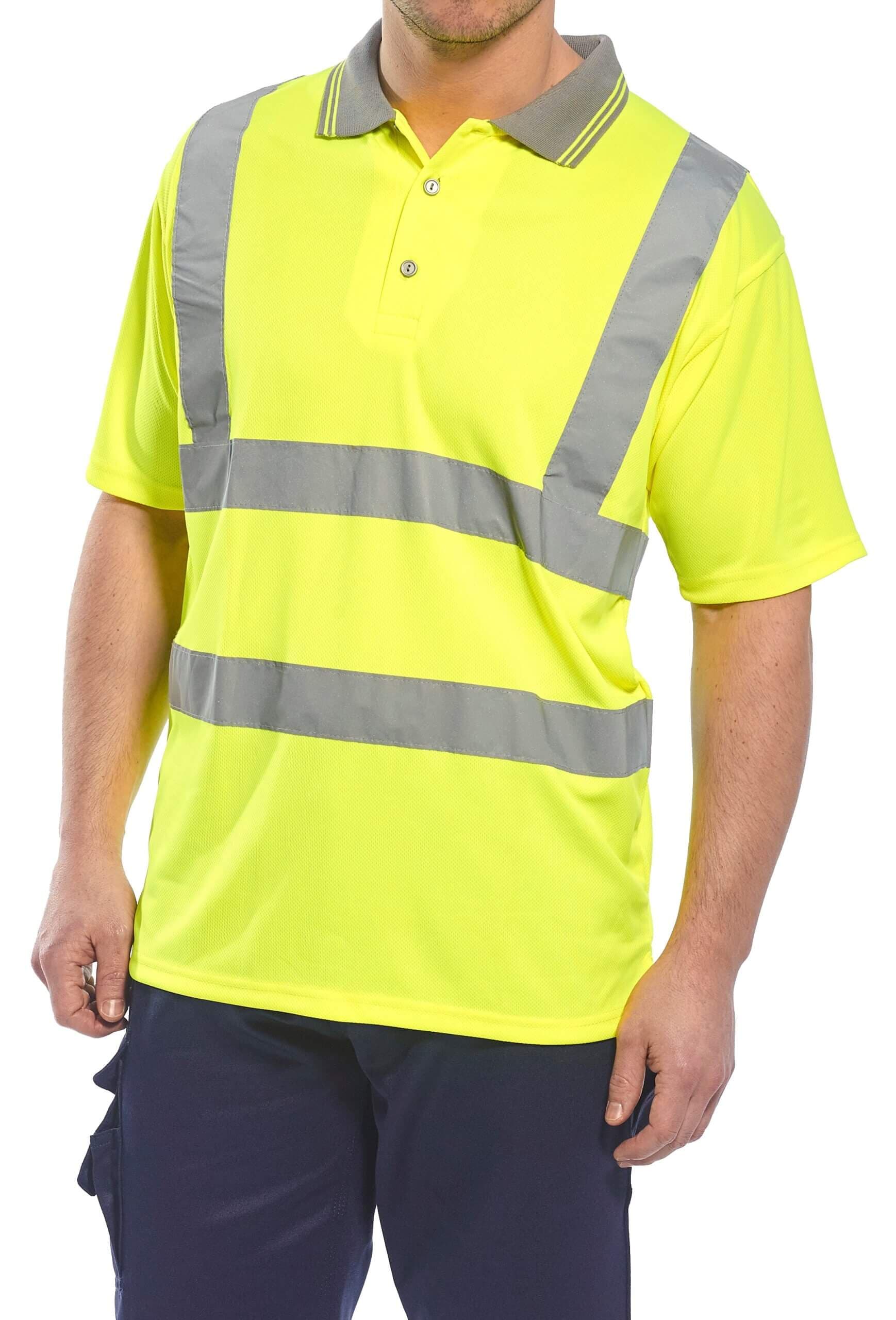 Hi-Vis Short Sleeved Polo Shirt