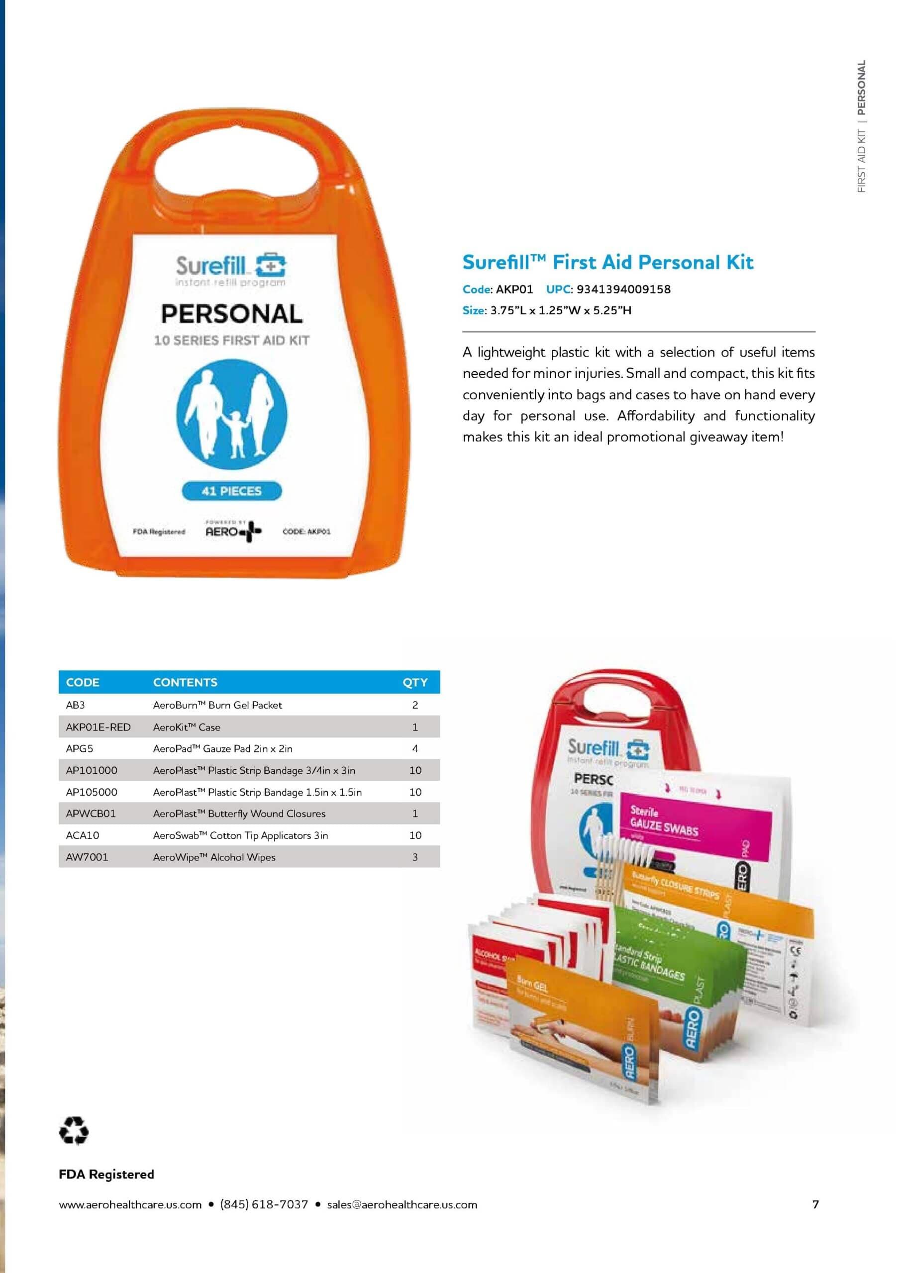 Surefill™ First Aid Personal Kit, AKP01 — view 2