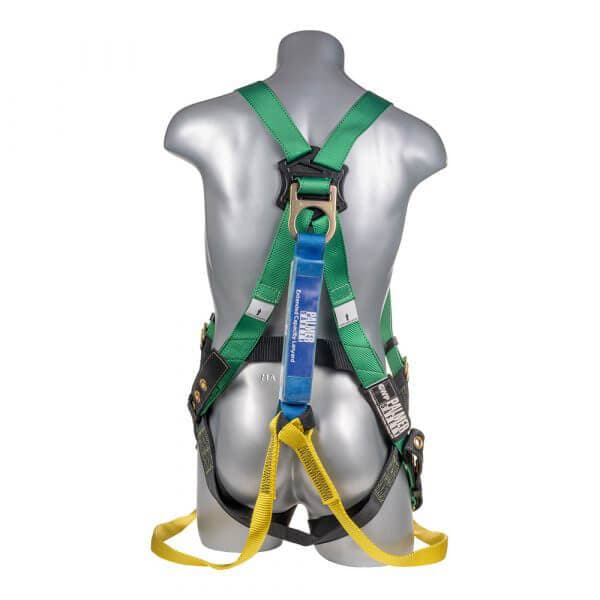 Harness 5pt., Grommet Legs, Back D-Ring, with Dual Lanyard Tie Back Hooks — view 2