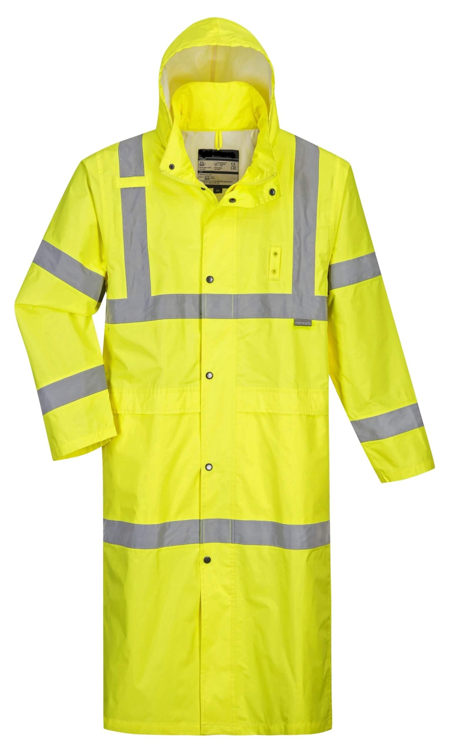 Hi Vis Classic Raincoat, 48" Class 3