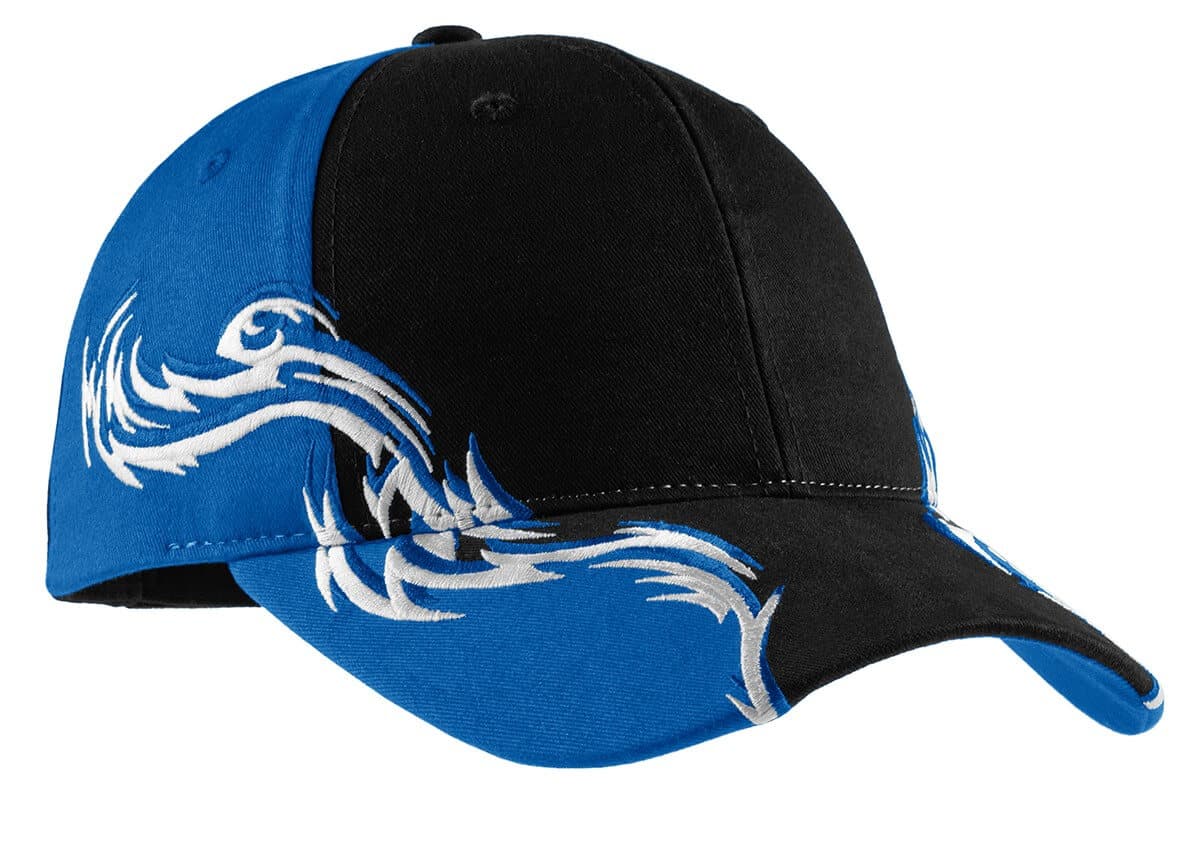 Port Authority® Colorblock Racing Cap with Flames, C859
