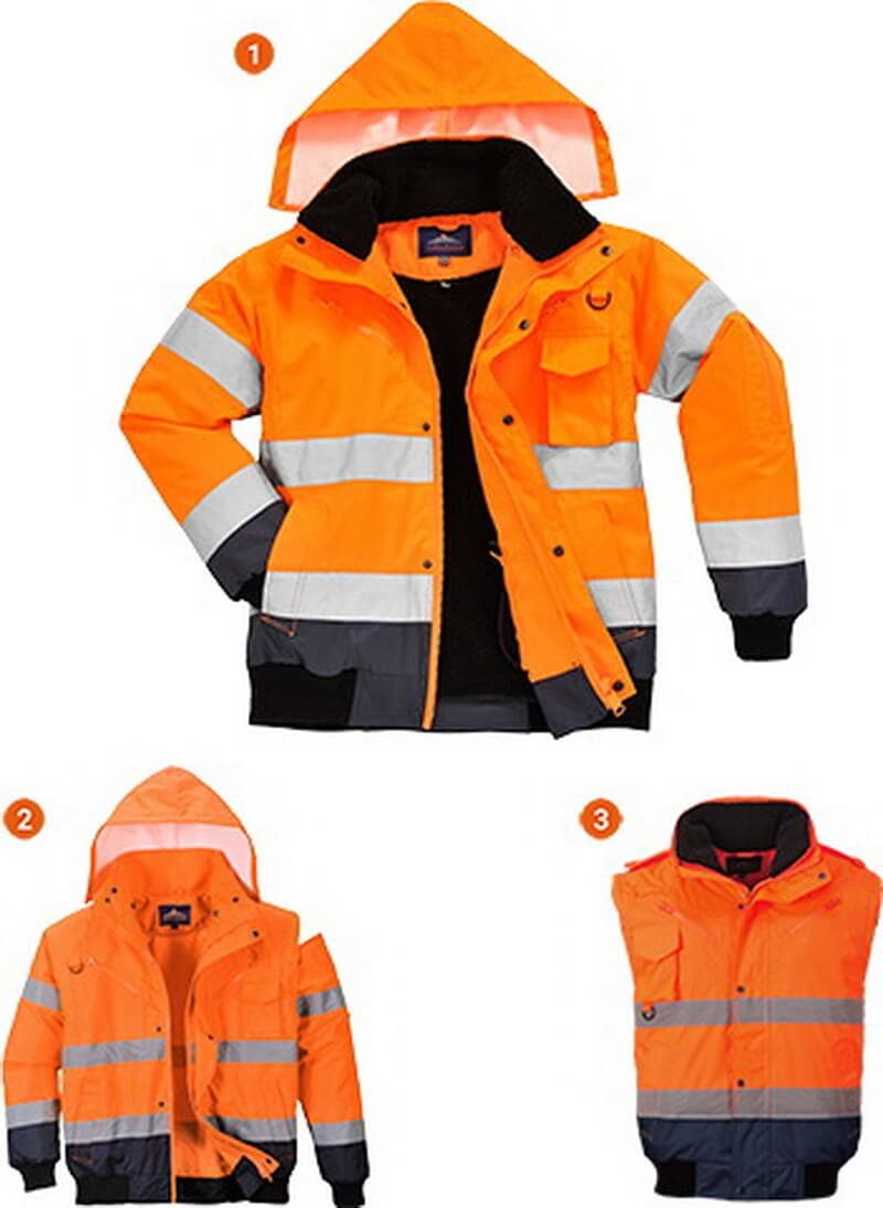 Hi Vis 3 in1 Bomber Jacket