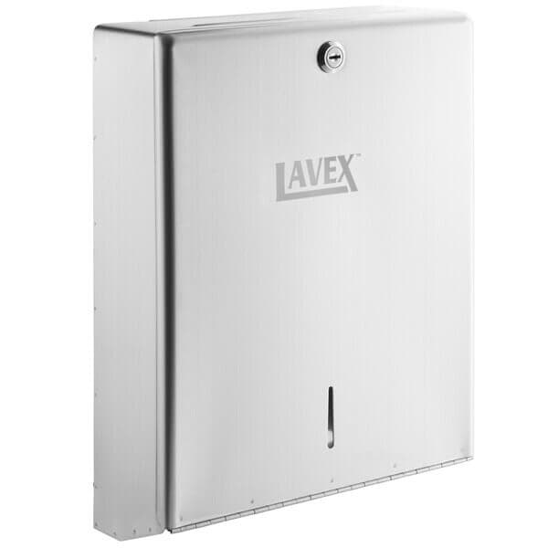 LX Stainless Steel 400 C-Fold or 525 Multifold Surface-Mounted Paper Towel Dispenser — view 4