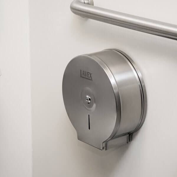 LX Stainless Steel Jumbo Single-Roll Toilet Tissue Dispenser