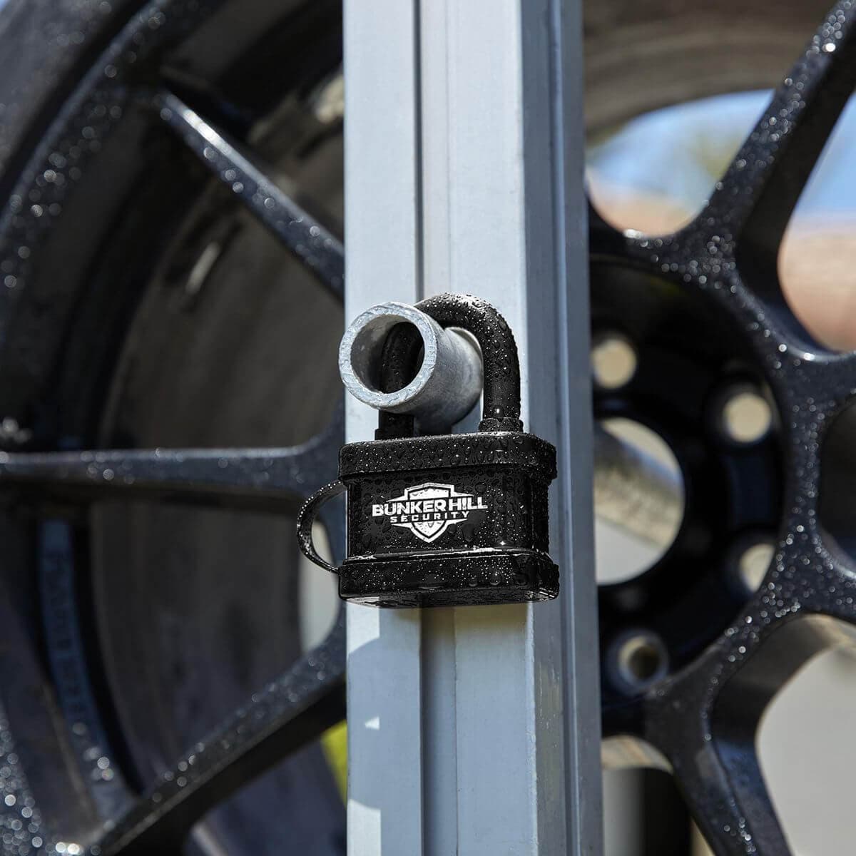 2.4 in. Laminated Steel Waterproof Padlock — view 2