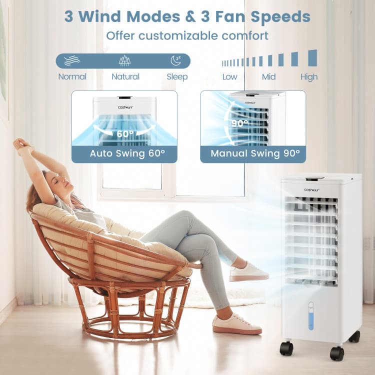 3-in-1 Evaporative Air Cooler with Remote for Home Office — view 3