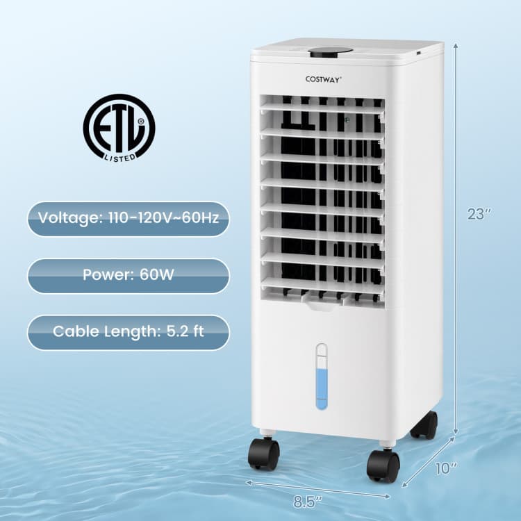 3-in-1 Evaporative Air Cooler with Remote for Home Office — view 5
