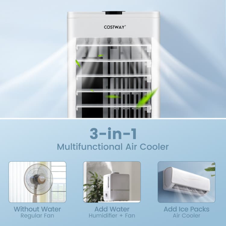 3-in-1 Evaporative Air Cooler with Remote for Home Office — view 9