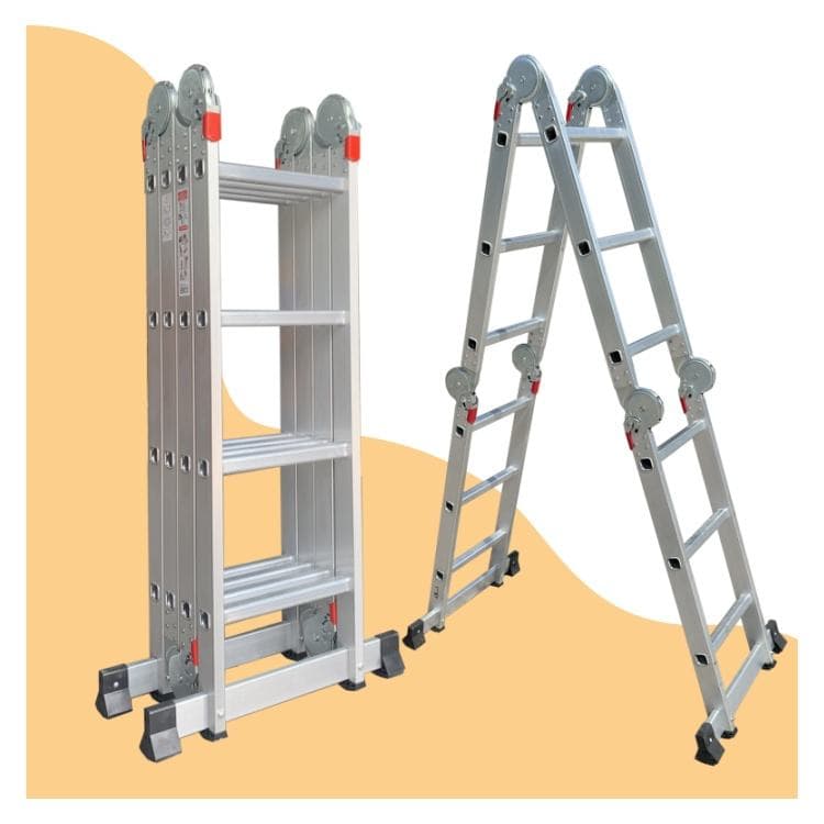 7- in- 1 Aluminum Folding Ladder, 1.5mm Thickness — view 3