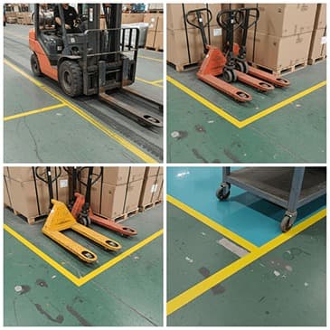 Heavy Duty Floor Marking Tape – Industrial Safety Tape for Warehouse & Facility Floor Marking — view 4