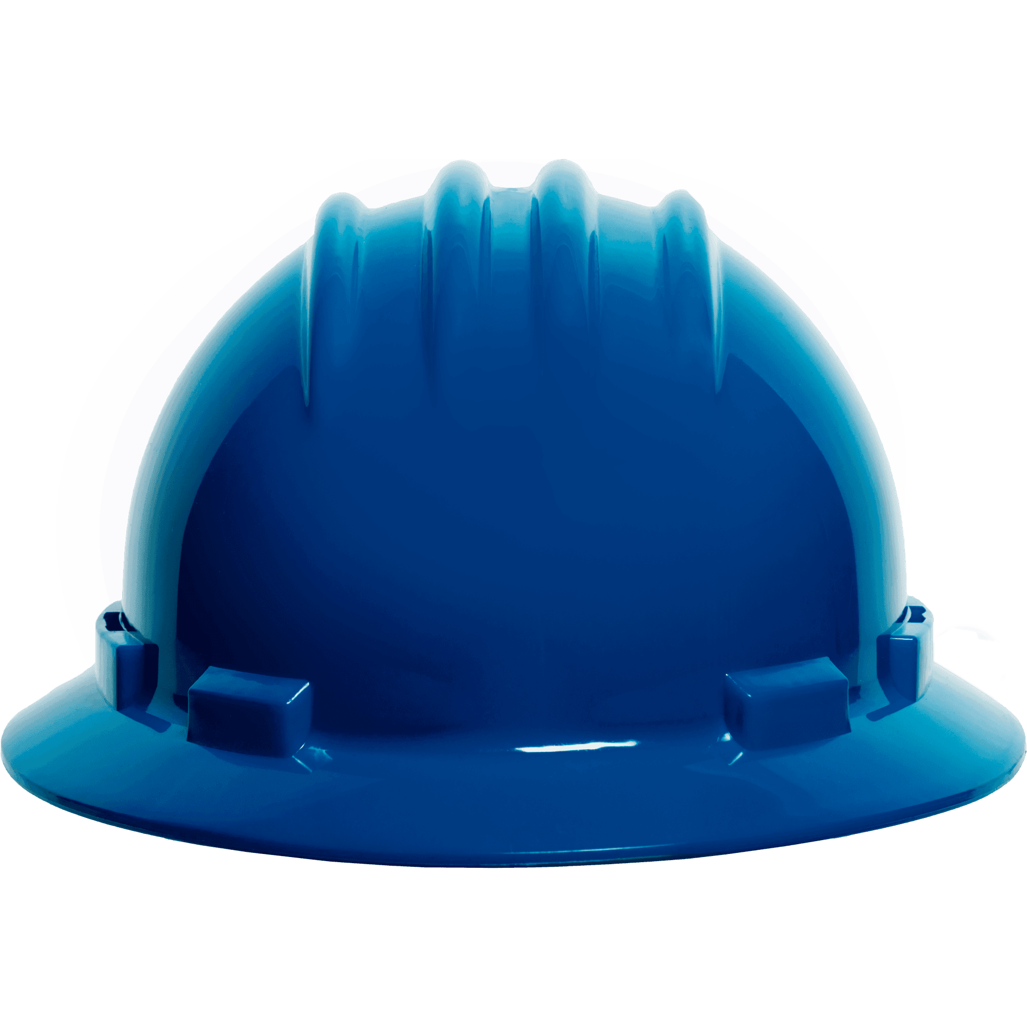 HDPE Full Brim Hard Hat w/ 6pt Nylon Ratchet Suspension — view 4