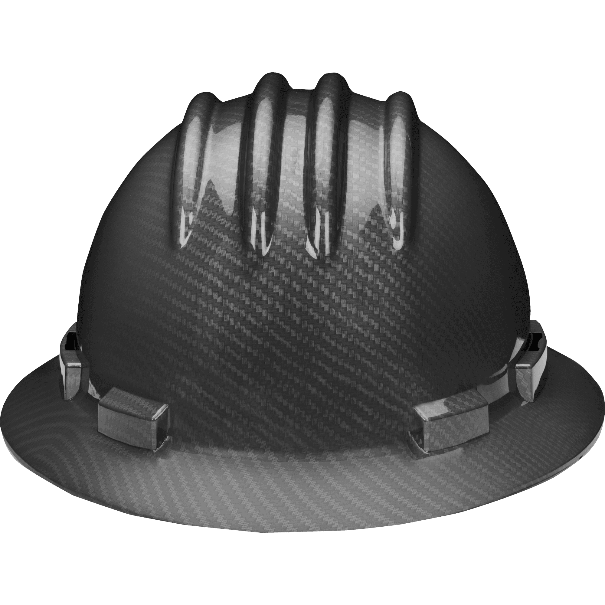 HDPE Full Brim Hard Hat w/ 6pt Nylon Ratchet Suspension — view 9