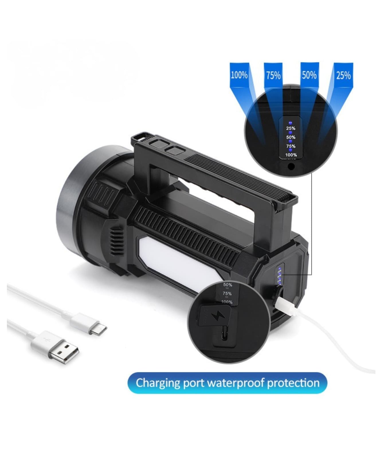 TR5022A Rechargeable LED Searchlight — view 3