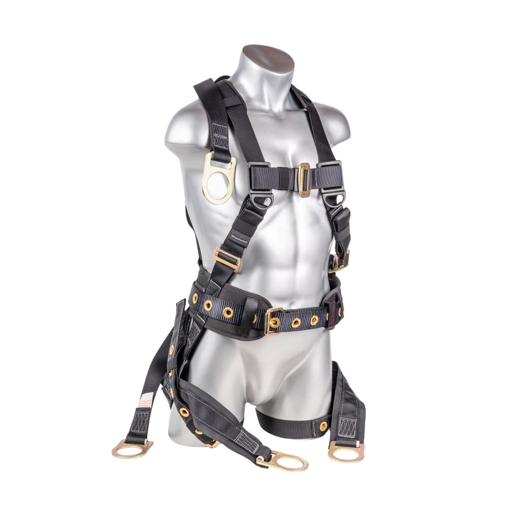 Oil Derrick Fall Protection Harness with Dual D-Ring Extender and Bosun Seat — view 2