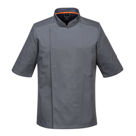 Chef's Mesh Air Pro Jacket S/S - Slate Grey — view 1