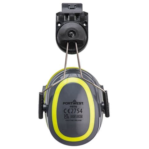 HV Extreme Ear Defenders Medium Clip-On – Grey/Yellow — view 1