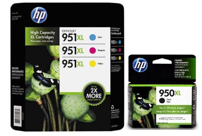 HP 950XL/951XL High Yield BK/C/Y/M Ink Cartridges,4PK, CR318BN, CN045AN — view 2